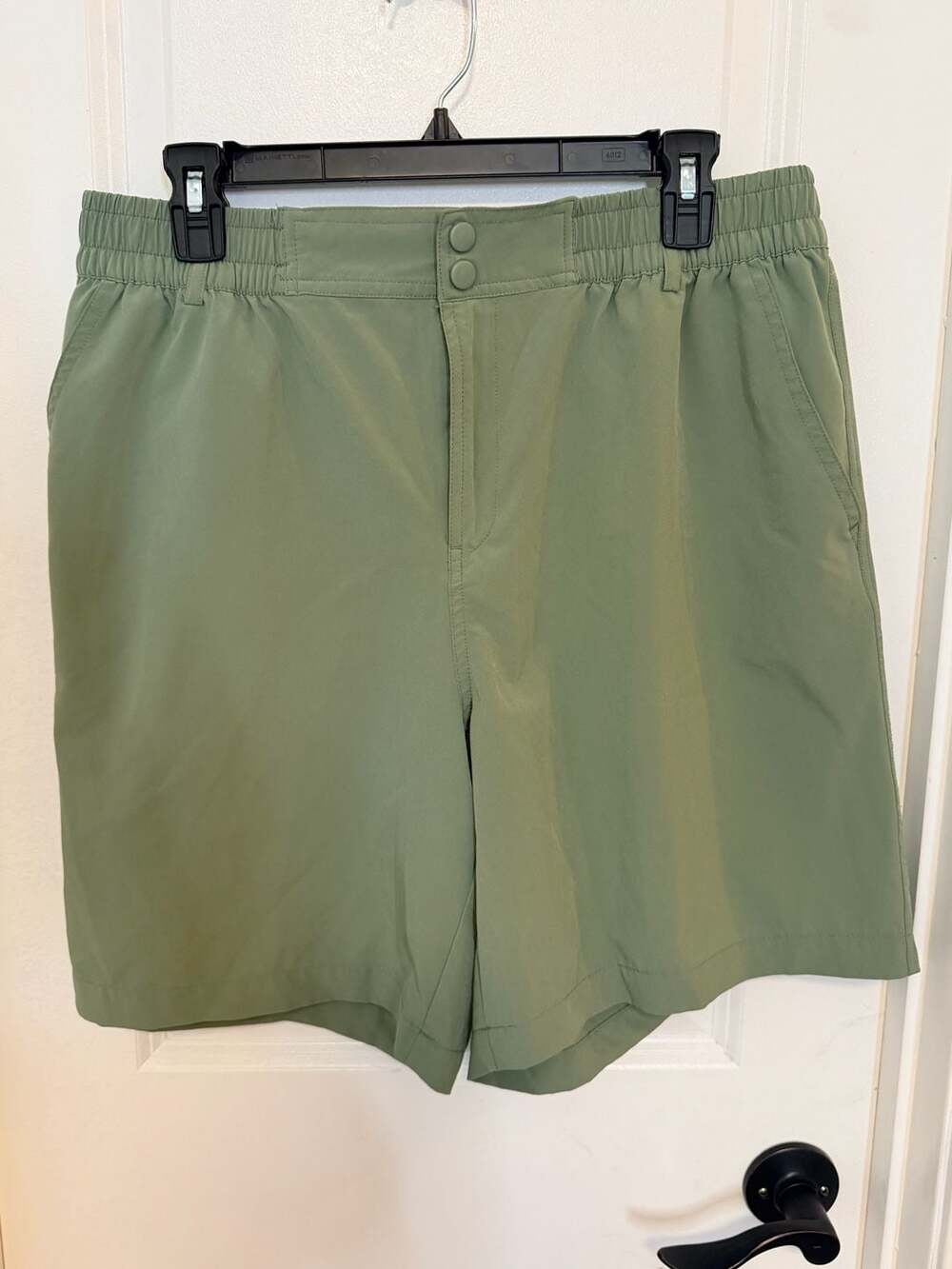 Burlebo Sage Green Shoreline Twill Shorts Size XL